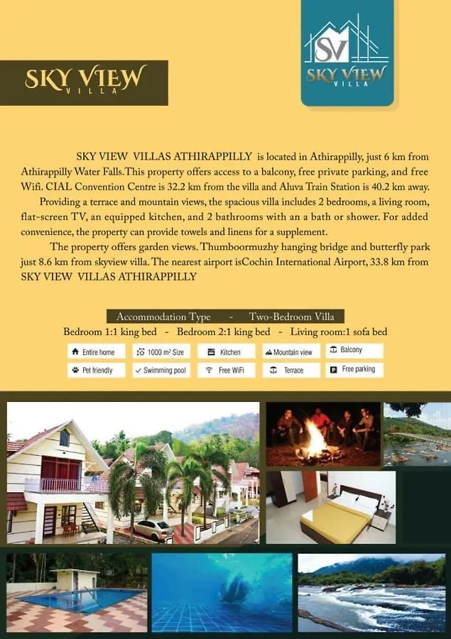 Skyview Villa Athirappilly 인도